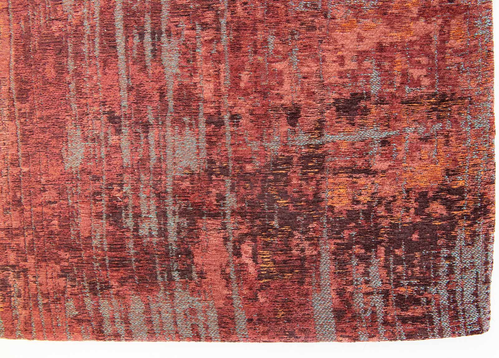 Louis De Poortere rug CA 9125 Atlantic Streaks Nassau Red corner